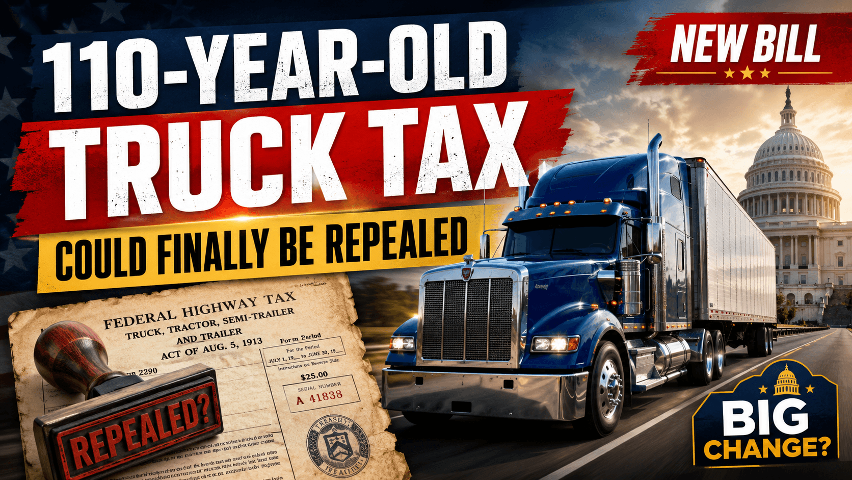 110-Year-Old Truck Tax Could Finally Be Repealed